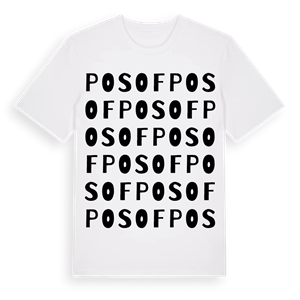 Posof ordlek t-shirt – ekologisk bomull t-shirt från Pinshirt