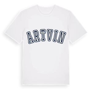 Artvin college t-shirt – ekologisk bomull t-shirt från Pinshirt