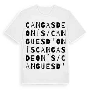 Cangas de Onís / Cangues d'Onís ordlek t-shirt – ekologisk bomull t-shirt från Pinshirt