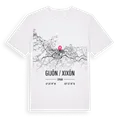 Gijón / Xixón karta t-shirt