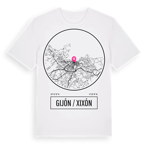 Gijón / Xixón t-shirt – ekologisk bomull t-shirt från Pinshirt
