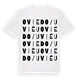 Oviedo / Uviéu ordlek t-shirt