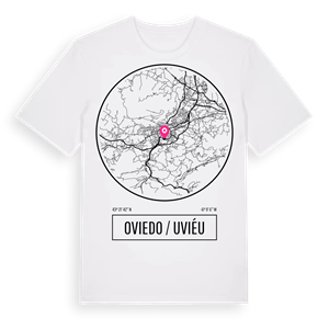 Oviedo / Uviéu t-shirt – ekologisk bomull t-shirt från Pinshirt