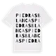 Piedrasblancas ordlek t-shirt