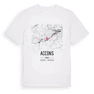 Accons karta t-shirt – ekologisk bomull t-shirt från Pinshirt