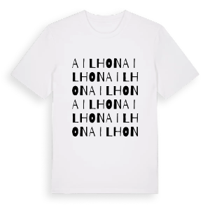 Ailhon ordlek t-shirt – ekologisk bomull t-shirt från Pinshirt