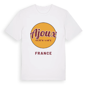 Ajoux cirkel t-shirt – ekologisk bomull t-shirt från Pinshirt