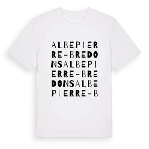Albepierre-Bredons ordlek t-shirt – ekologisk bomull t-shirt från Pinshirt