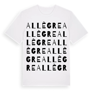 Allègre ordlek t-shirt – ekologisk bomull t-shirt från Pinshirt