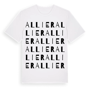Allier ordlek t-shirt – ekologisk bomull t-shirt från Pinshirt