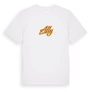 Ally baseball t-shirt – ekologisk bomull t-shirt från Pinshirt