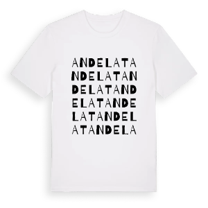 Andelat ordlek t-shirt – ekologisk bomull t-shirt från Pinshirt