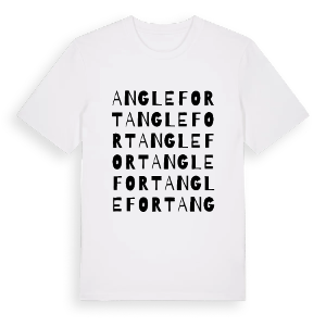 Anglefort ordlek t-shirt – ekologisk bomull t-shirt från Pinshirt