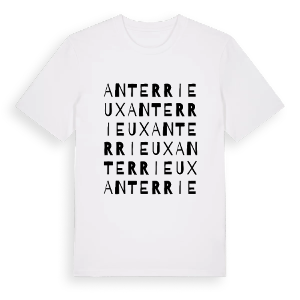 Anterrieux ordlek t-shirt – ekologisk bomull t-shirt från Pinshirt