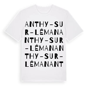 Anthy-sur-Léman ordlek t-shirt – ekologisk bomull t-shirt från Pinshirt