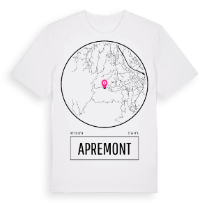 Apremont t-shirt – ekologisk bomull t-shirt från Pinshirt