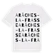 Arâches-la-Frasse ordlek t-shirt