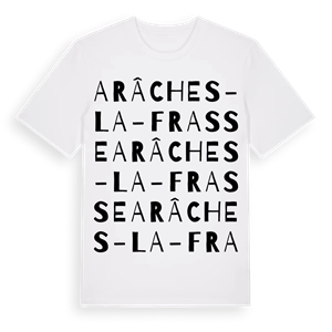 Arâches-la-Frasse ordlek t-shirt – ekologisk bomull t-shirt från Pinshirt