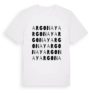 Argonay ordlek t-shirt – ekologisk bomull t-shirt från Pinshirt