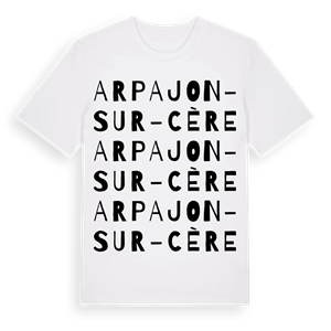 Arpajon-sur-Cère ordlek t-shirt – ekologisk bomull t-shirt från Pinshirt