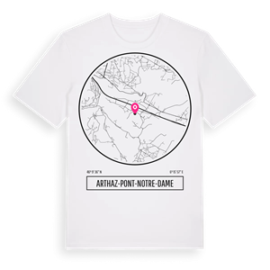 Arthaz-Pont-Notre-Dame t-shirt – ekologisk bomull t-shirt från Pinshirt