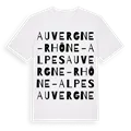 Auvergne-Rhône-Alpes ordlek t-shirt