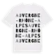 Auvergne-Rhône-Alpes ordlek t-shirt