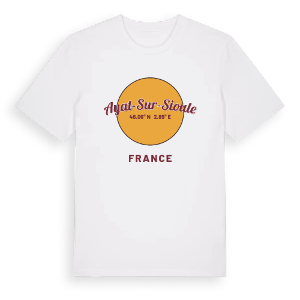 Ayat-sur-Sioule cirkel t-shirt – ekologisk bomull t-shirt från PinShirt