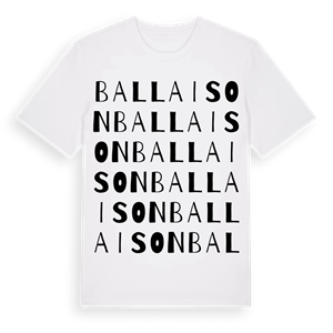 Ballaison ordlek t-shirt – ekologisk bomull t-shirt från Pinshirt