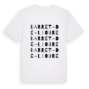 Barret-de-Lioure ordlek t-shirt – ekologisk bomull t-shirt från Pinshirt