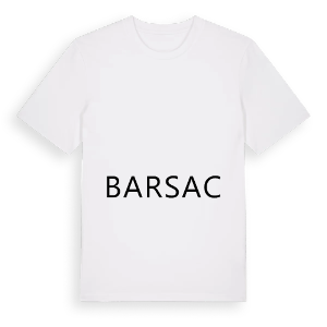 Jag älskar Barsac t-shirt stort tryck – ekologisk bomull t-shirt från Pinshirt