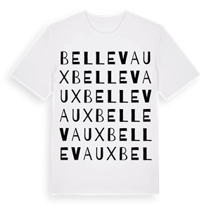 Bellevaux ordlek t-shirt – ekologisk bomull t-shirt från Pinshirt