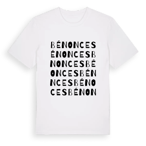 Bénonces ordlek t-shirt – ekologisk bomull t-shirt från Pinshirt