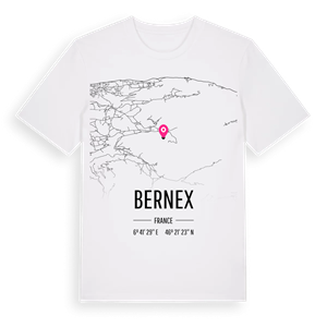 Bernex karta t-shirt – ekologisk bomull t-shirt från Pinshirt