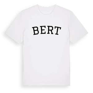 Bert böjd t-shirt – ekologisk bomull t-shirt från Pinshirt