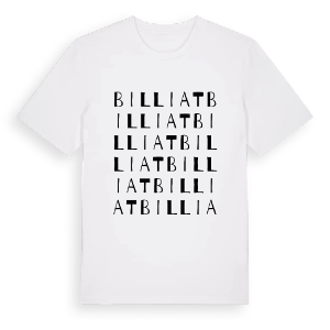 Billiat ordlek t-shirt – ekologisk bomull t-shirt från Pinshirt