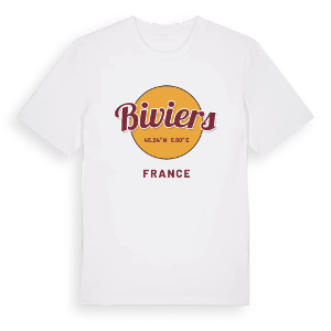 Biviers cirkel t-shirt – ekologisk bomull t-shirt från Pinshirt