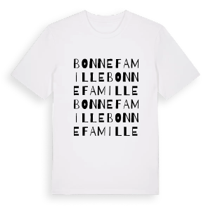 Bonnefamille ordlek t-shirt – ekologisk bomull t-shirt från Pinshirt