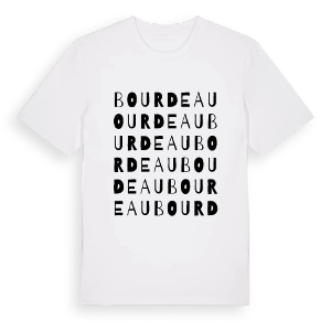 Bourdeau ordlek t-shirt – ekologisk bomull t-shirt från Pinshirt