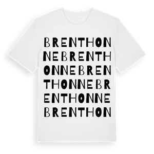 Brenthonne ordlek t-shirt – ekologisk bomull t-shirt från Pinshirt