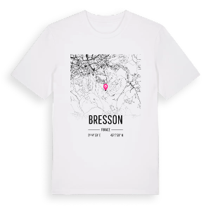 Bresson karta t-shirt – ekologisk bomull t-shirt från Pinshirt