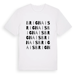 Brignais ordlek t-shirt – ekologisk bomull t-shirt från Pinshirt