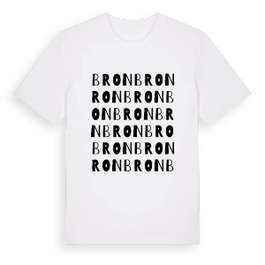Bron ordlek t-shirt – ekologisk bomull t-shirt från Pinshirt