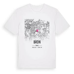 Bron karta t-shirt – ekologisk bomull t-shirt från Pinshirt