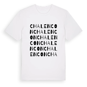 Chalencon ordlek t-shirt – ekologisk bomull t-shirt från Pinshirt