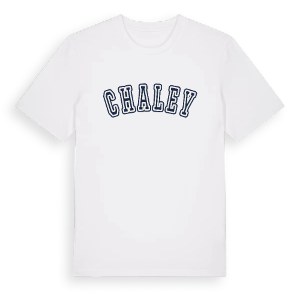 Chaley college t-shirt – ekologisk bomull t-shirt från Pinshirt