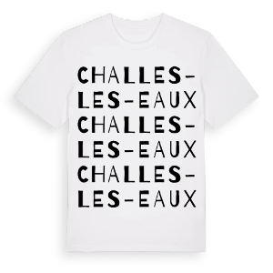 Challes-les-Eaux ordlek t-shirt – ekologisk bomull t-shirt från Pinshirt