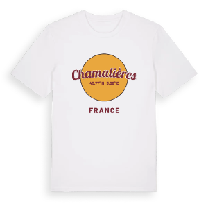 Chamalières cirkel t-shirt – ekologisk bomull t-shirt från Pinshirt