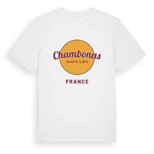 Chambonas cirkel t-shirt – ekologisk bomull t-shirt från Pinshirt