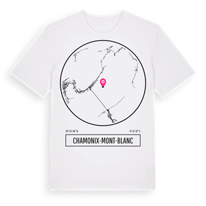 Chamonix-Mont-Blanc t-shirt – ekologisk bomull t-shirt från Pinshirt
